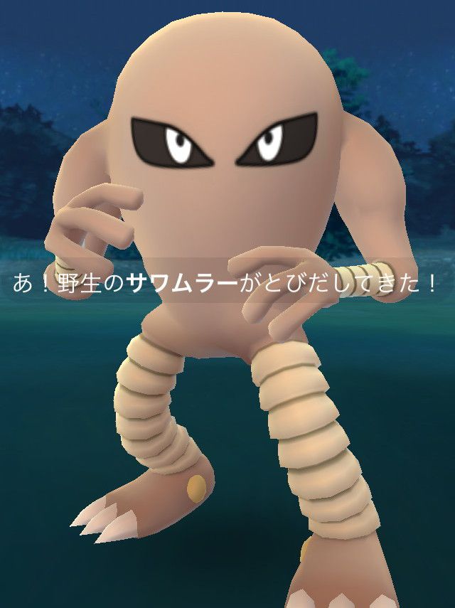 あ!野生のサワムラーがとびだしてきた!